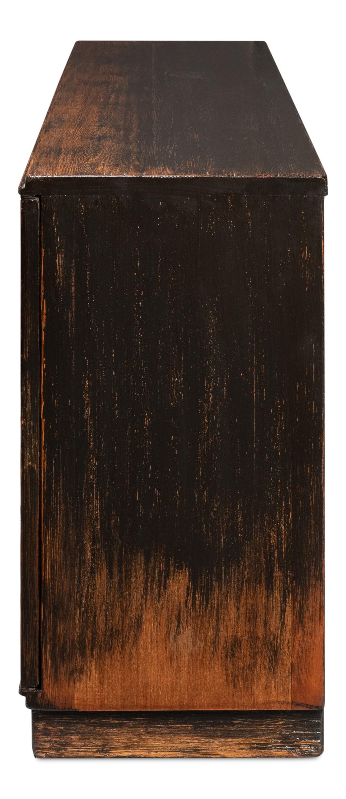 Sarreid Scrubboard Front Sideboard  Ebony