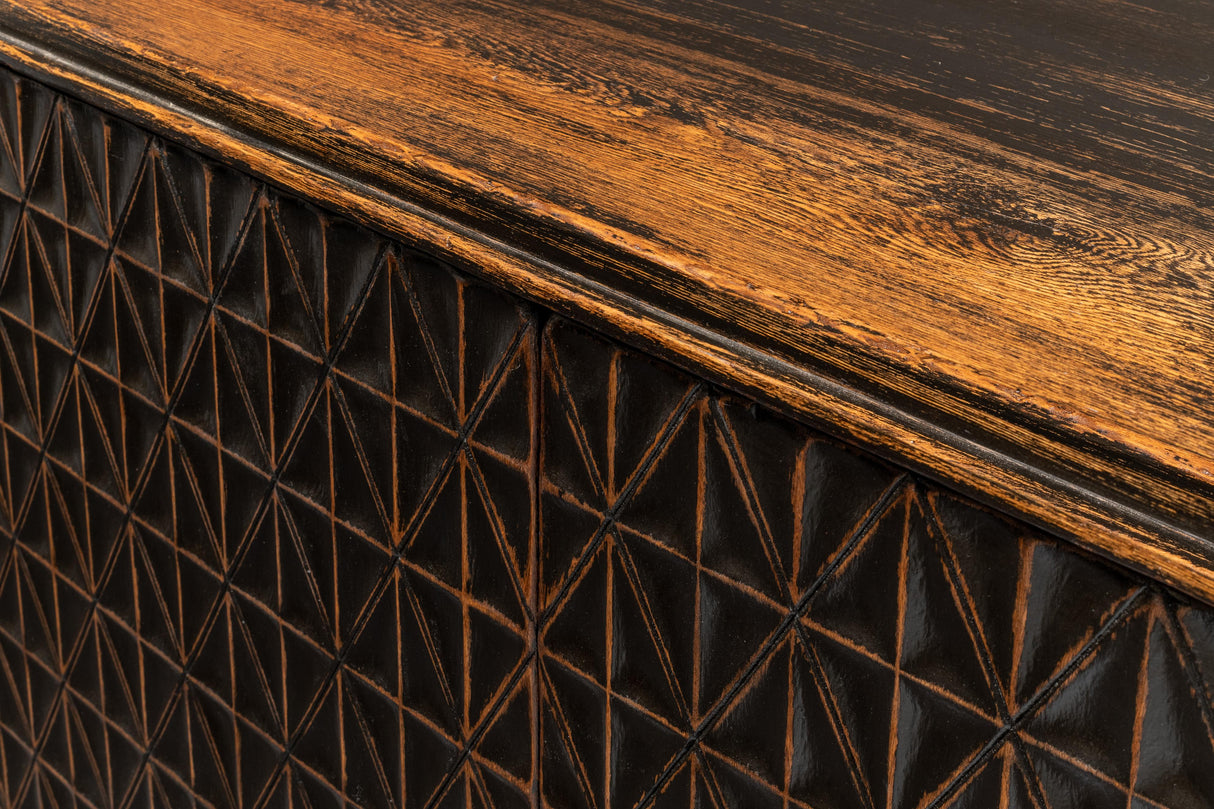 Sarreid Scrubboard Front Sideboard  Ebony