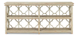 Sarreid Quatrefoil Bookshelf Console Table