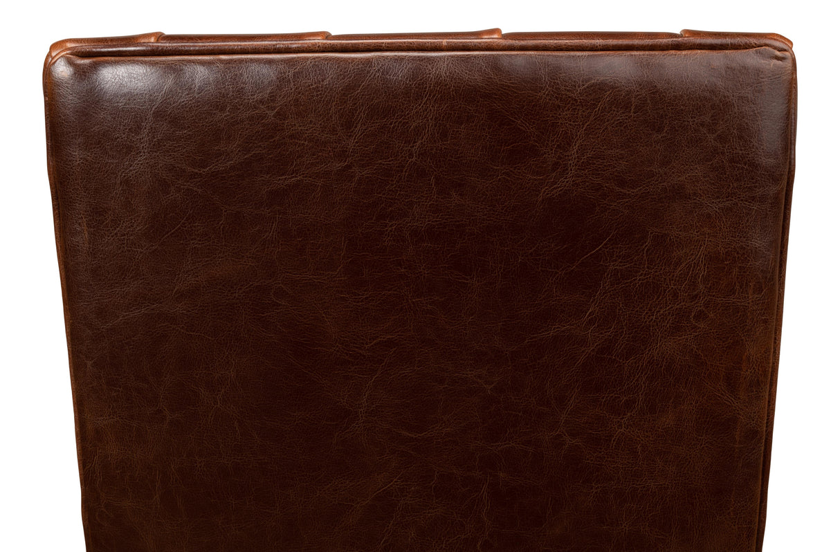 Sarreid Brady Leather Side Chair