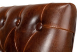 Sarreid Brady Leather Side Chair