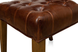 Sarreid Brady Leather Side Chair