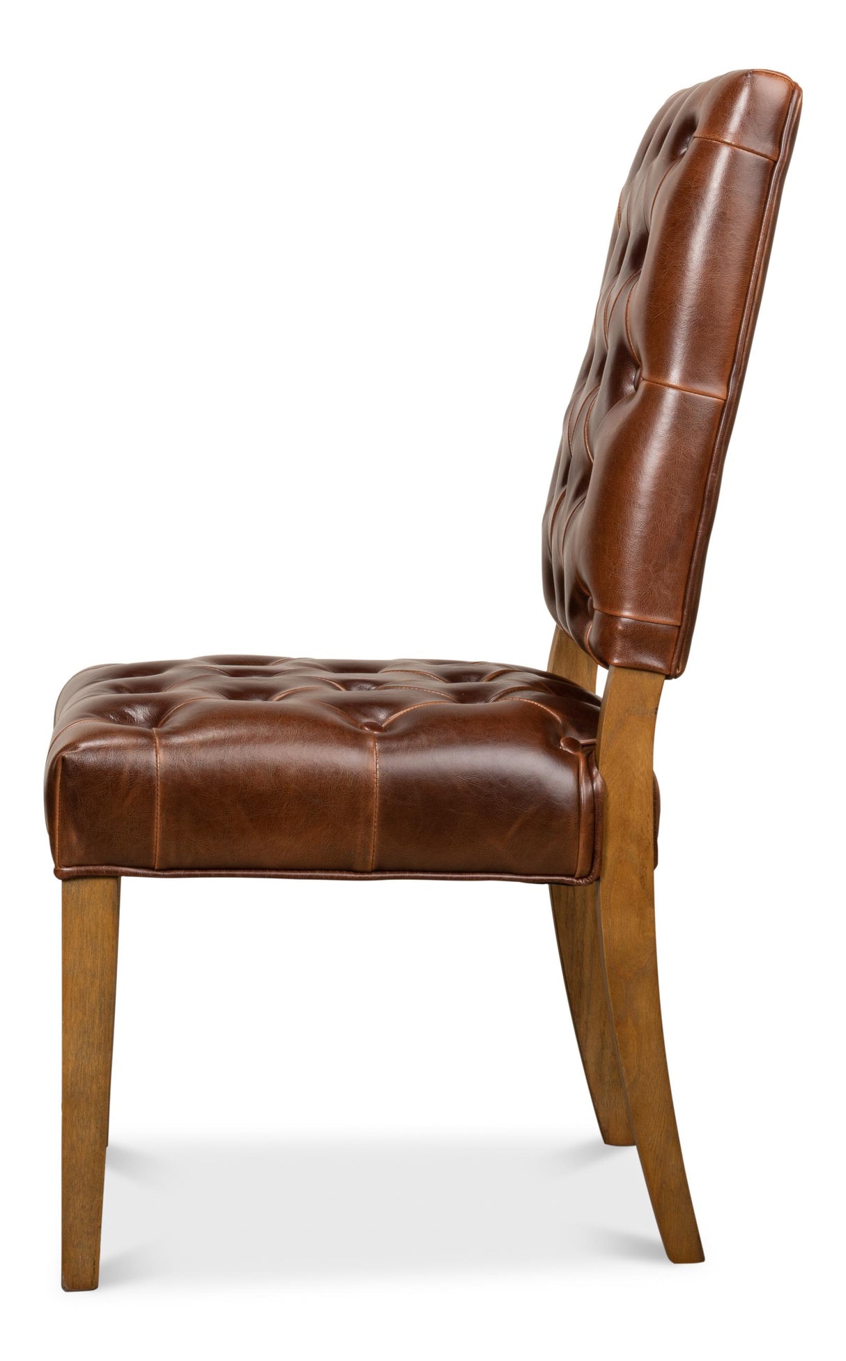 Sarreid Brady Leather Side Chair