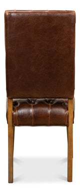 Sarreid Brady Leather Side Chair