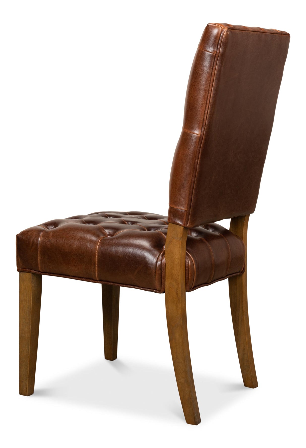 Sarreid Brady Leather Side Chair