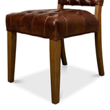 Sarreid Brady Leather Side Chair