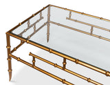Sarreid Faux Bamboo Metal Coffee Table 48