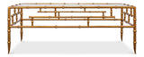Sarreid Faux Bamboo Metal Coffee Table 48