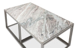 Sarreid Set Of 3 Nesting Low Tables  Marble Tops