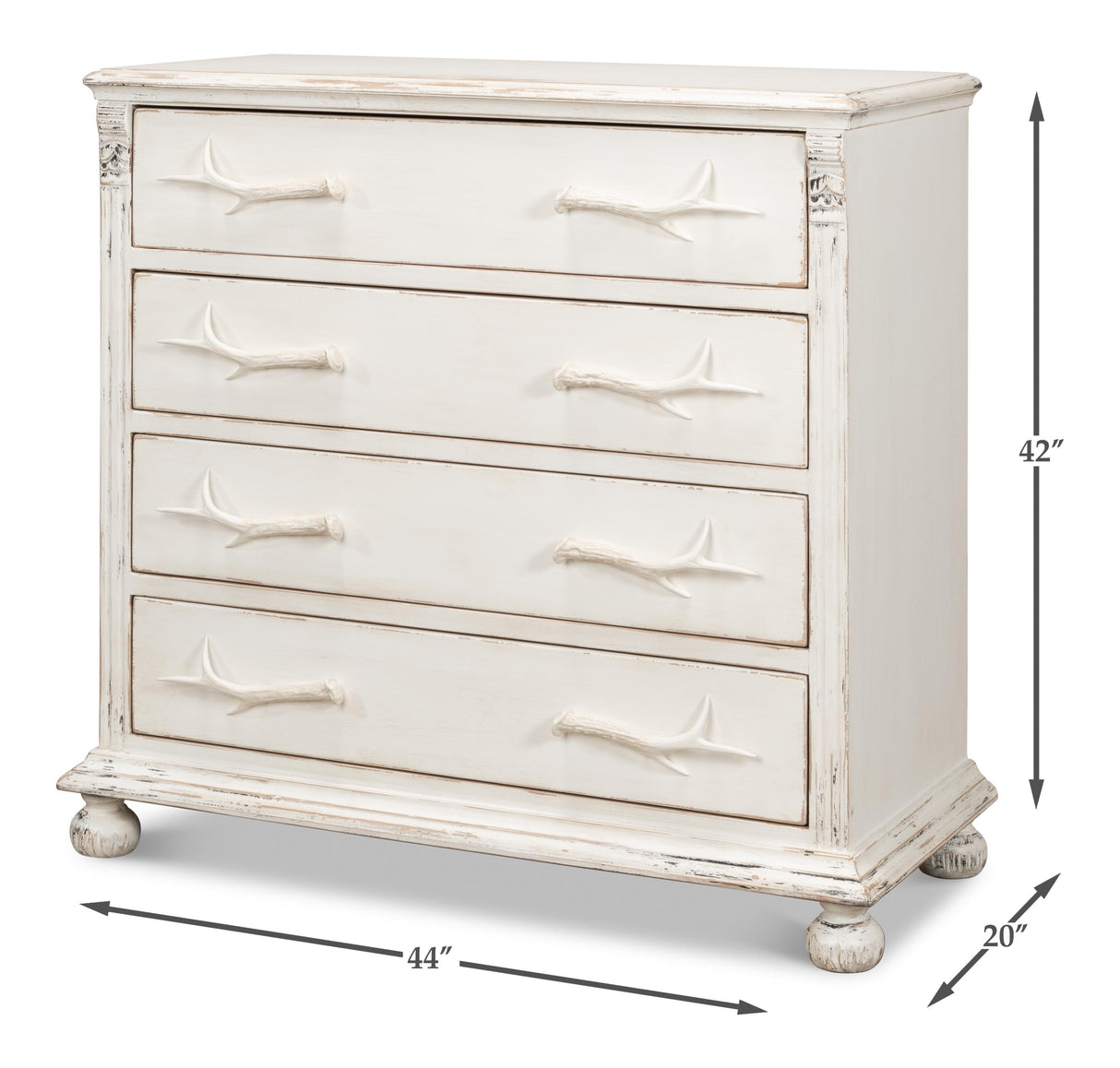 Sarreid Buck's Commode In White
