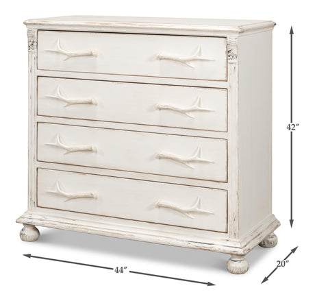 Sarreid Buck's Commode In White