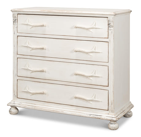 Sarreid Buck's Commode In White