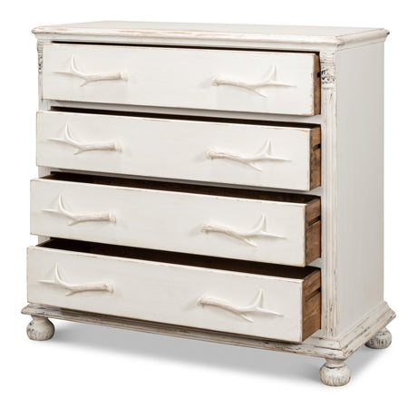 Sarreid Buck's Commode In White