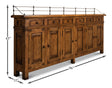 Sarreid Covent Gardens Sideboard  Fruitwood