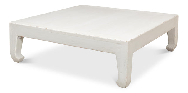 Sarreid Classic Chinese Coffee Table  White