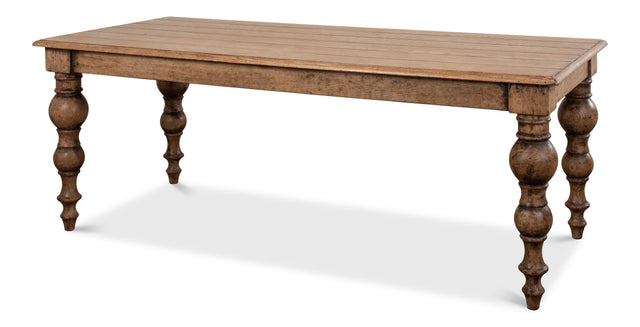 Sarreid Oak Dining Table