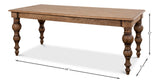 Sarreid Oak Dining Table