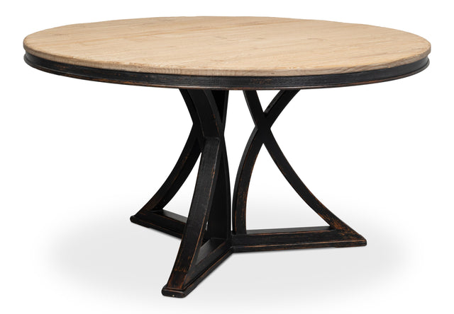 Sarreid Flying Buttress Dining Table Ant. Black