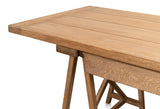 Sarreid Sawhorse Desk  Natural Polished Old Pine