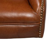 Sarreid Andrew Jackson Desk Chair Havana Leather