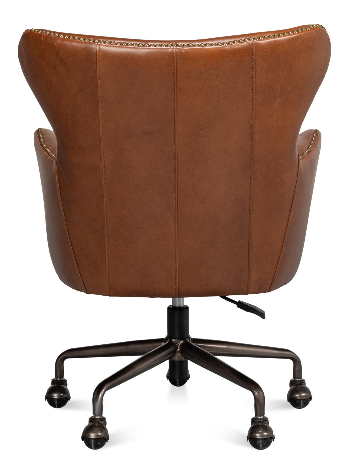 Sarreid Andrew Jackson Desk Chair Havana Leather