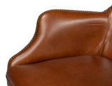 Sarreid Andrew Jackson Desk Chair Havana Leather
