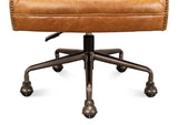 Sarreid Andrew Jackson Desk Chair  Cuba Brown