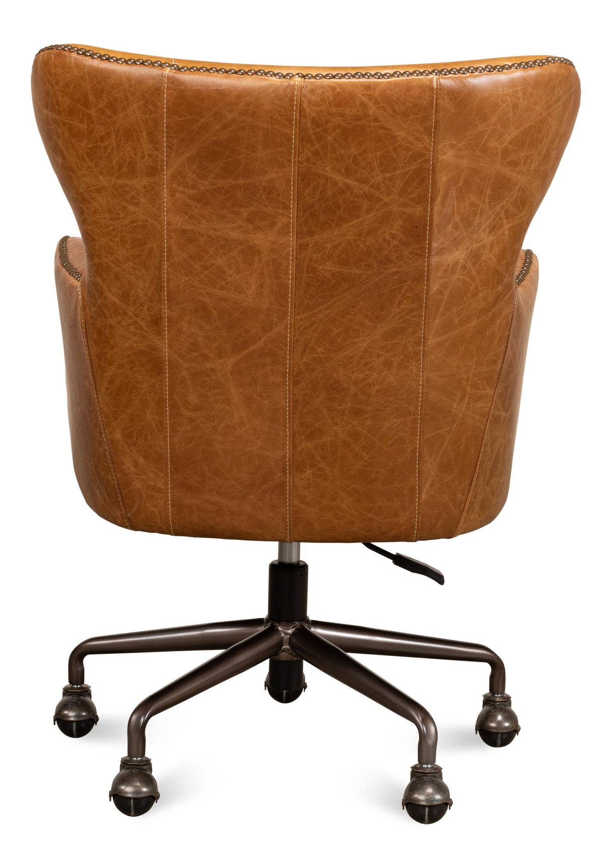 Sarreid Andrew Jackson Desk Chair  Cuba Brown