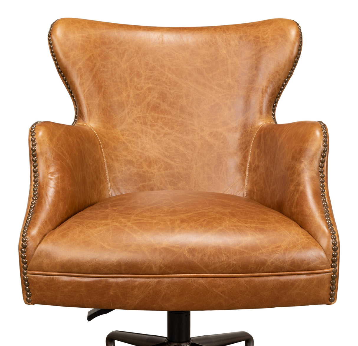Sarreid Andrew Jackson Desk Chair  Cuba Brown
