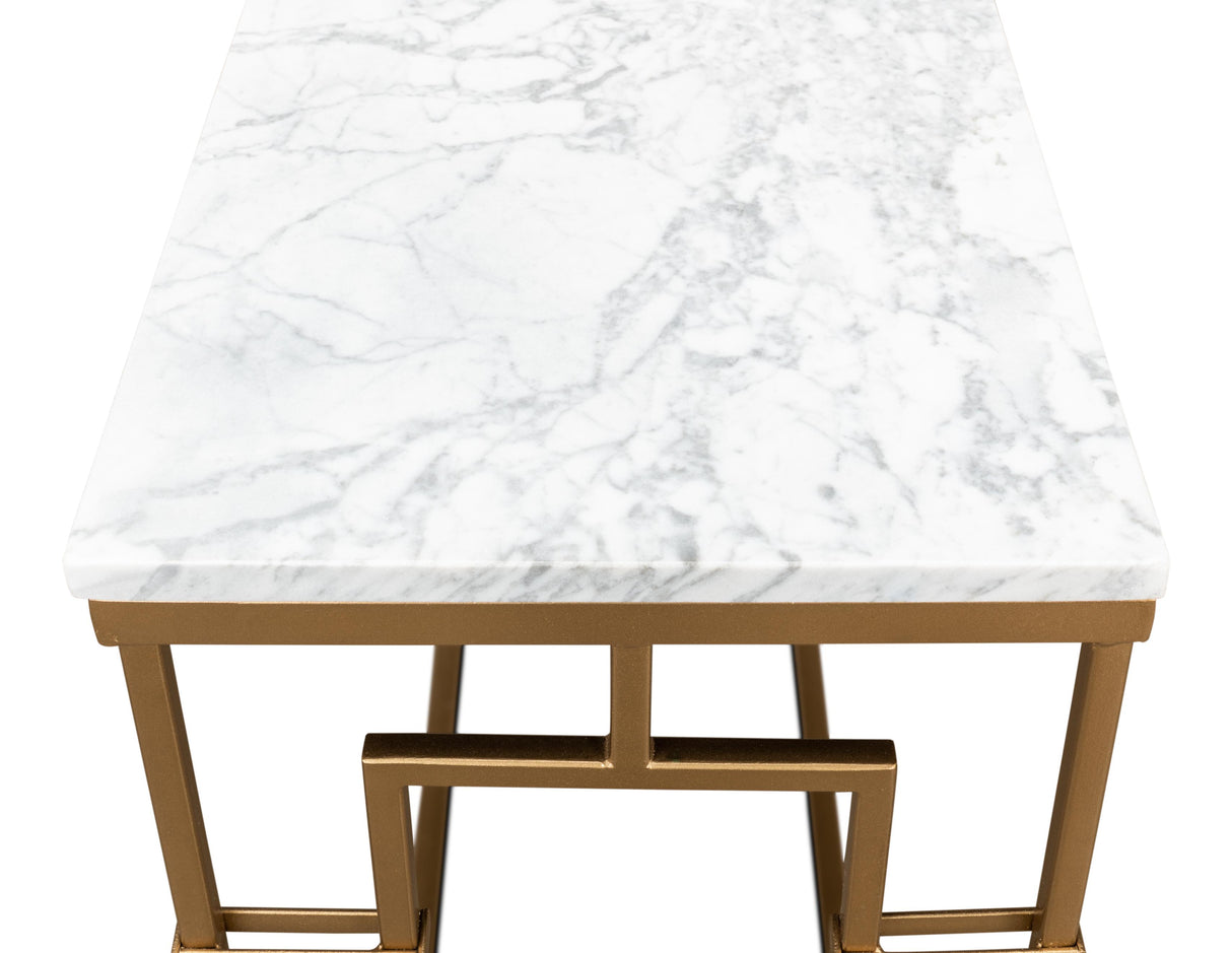 Sarreid Brass Gate Console Table