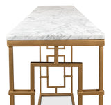 Sarreid Brass Gate Console Table