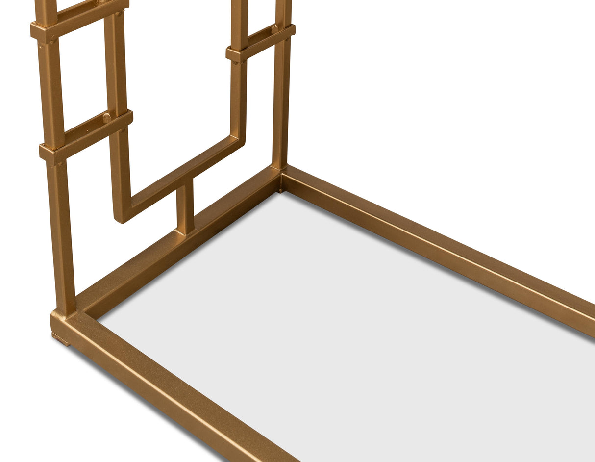 Sarreid Brass Gate Console Table