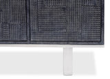 Sarreid Bronzini Credenza  Embossed Blue/Grey