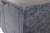Sarreid Bronzini Credenza  Embossed Blue/Grey