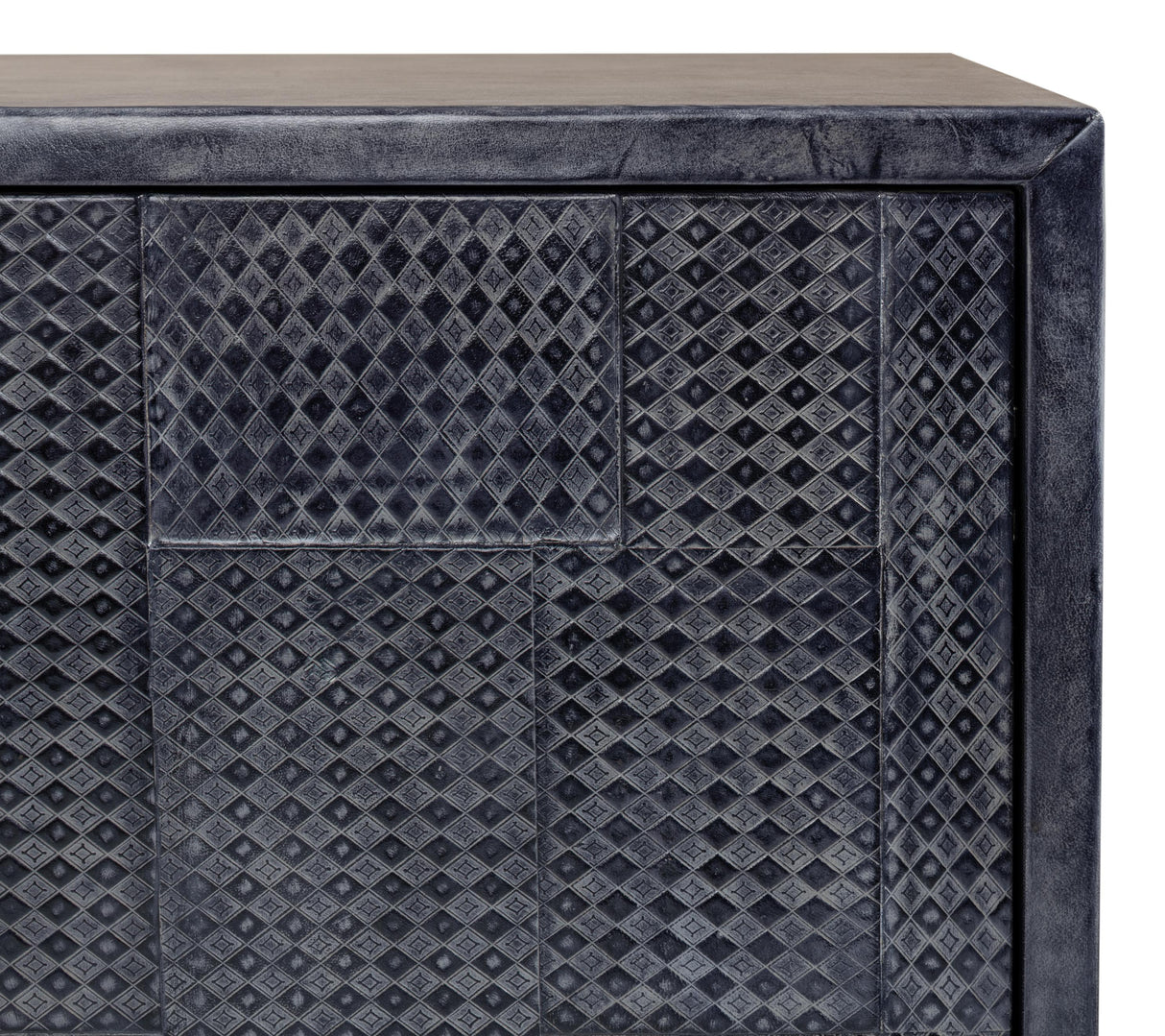 Sarreid Bronzini Credenza  Embossed Blue/Grey