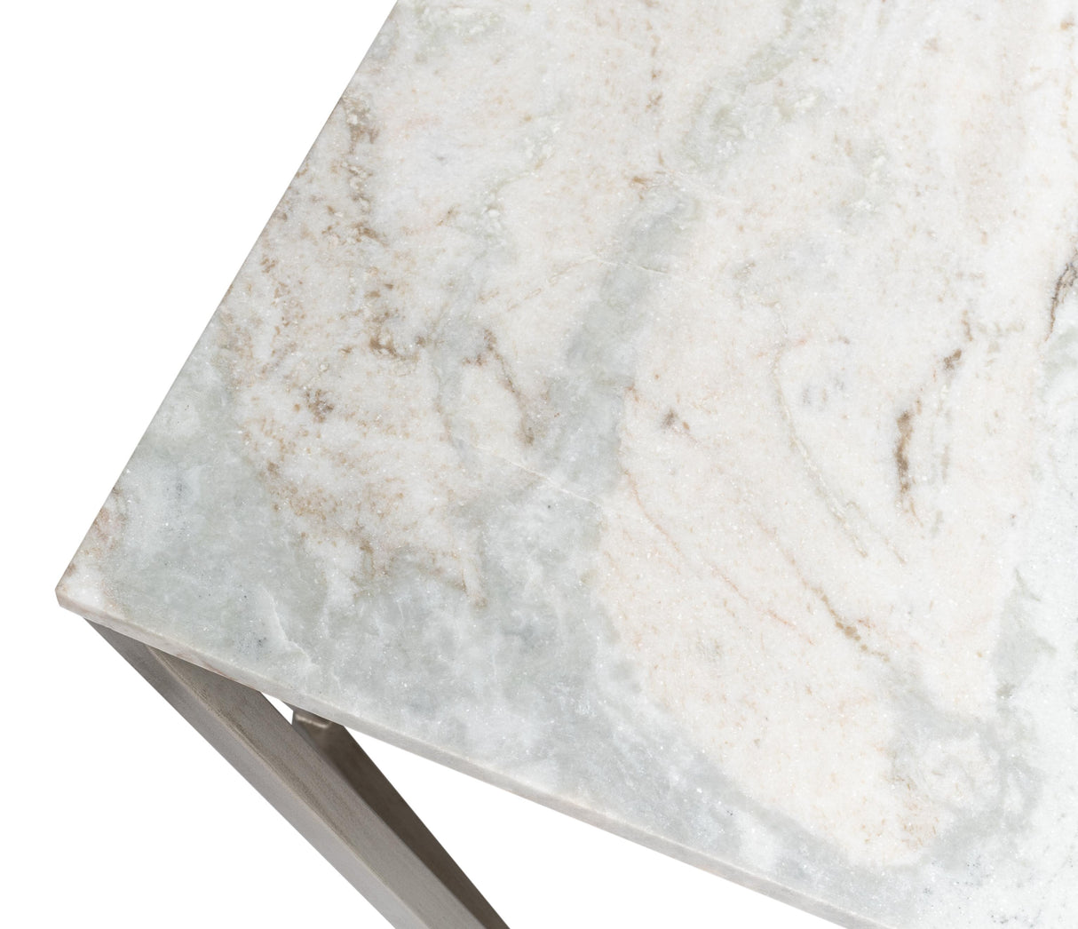 Sarreid Trapezoid Coffee Table  Marble Top