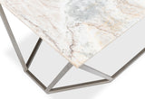 Sarreid Trapezoid Coffee Table  Marble Top