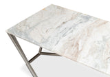 Sarreid Trapezoid Coffee Table  Marble Top