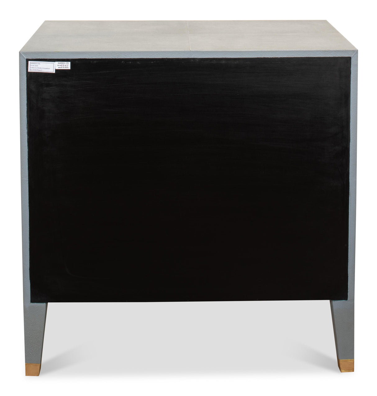 Sarreid Gabriella Night Stand  Storm Grey