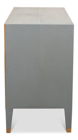 Sarreid Gabriella Night Stand  Storm Grey