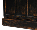 Sarreid Edgar Allan Glass Bookcase Antique Black