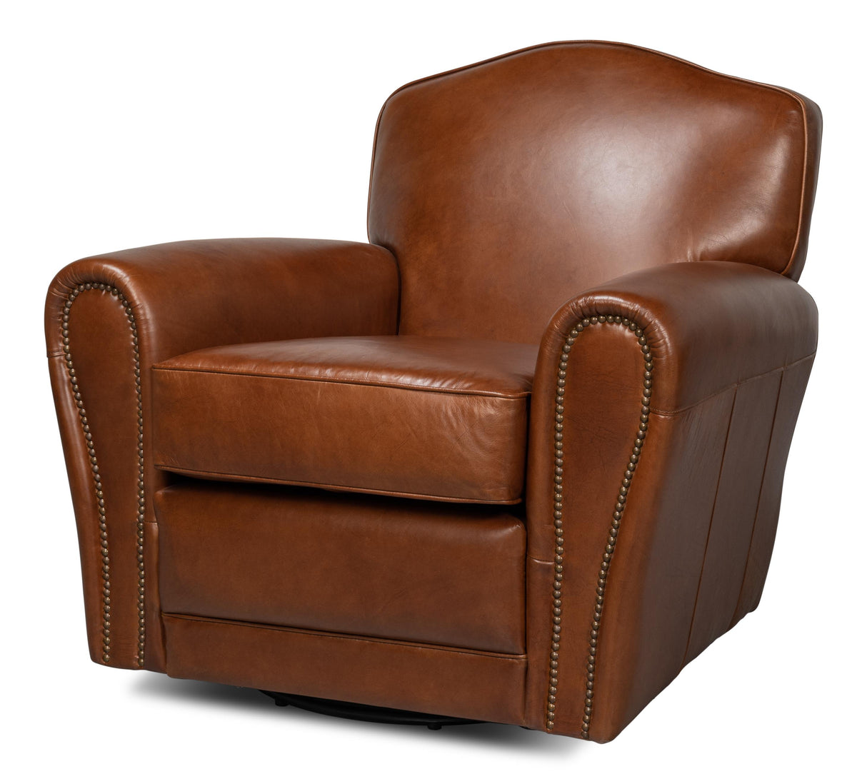 Sarreid Elite French Club Swivel Chair