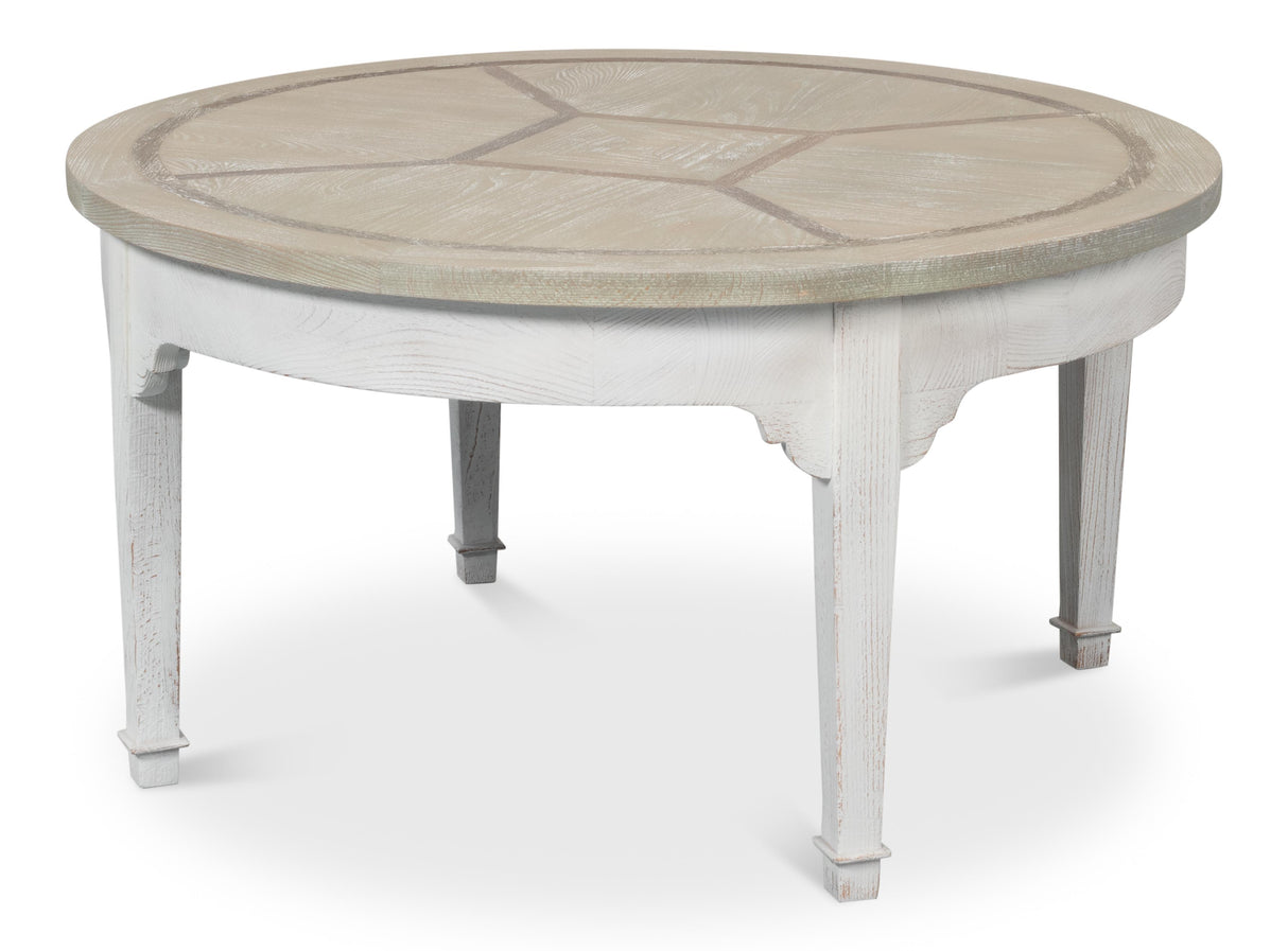 Sarreid Barbera Vineyards Round Coffee Table