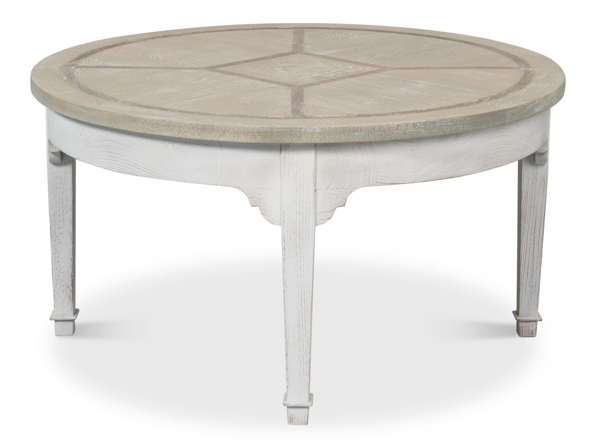 Sarreid Barbera Vineyards Round Coffee Table