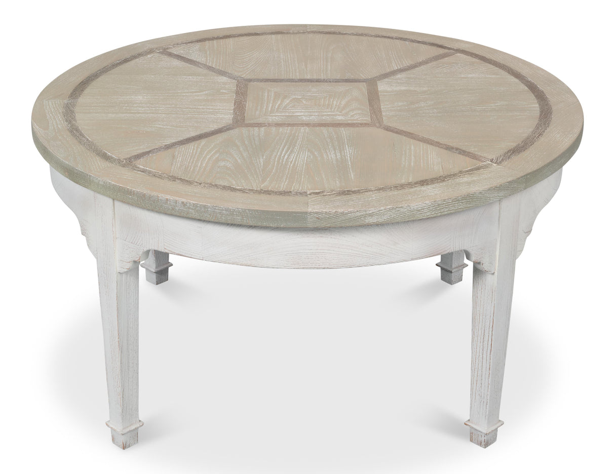 Sarreid Barbera Vineyards Round Coffee Table