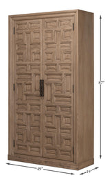 Sarreid Barron Equestrian Wardrobe/Bar