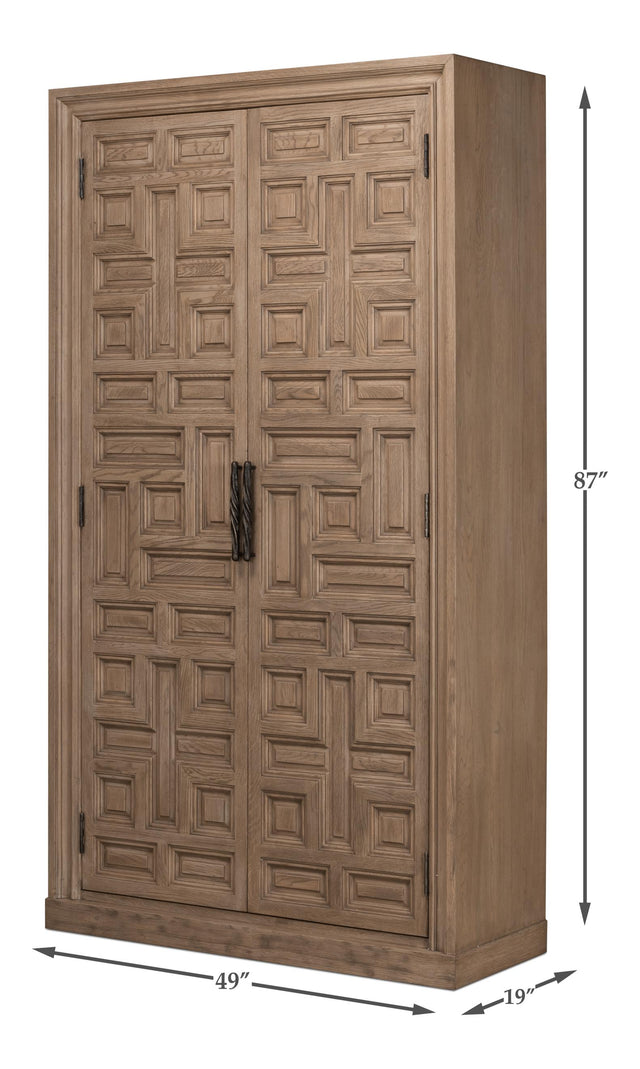 Sarreid Barron Equestrian Wardrobe/Bar