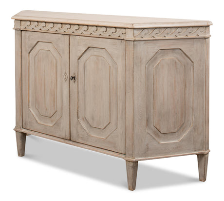 Sarreid Wrenn Credenza  Stone Grey