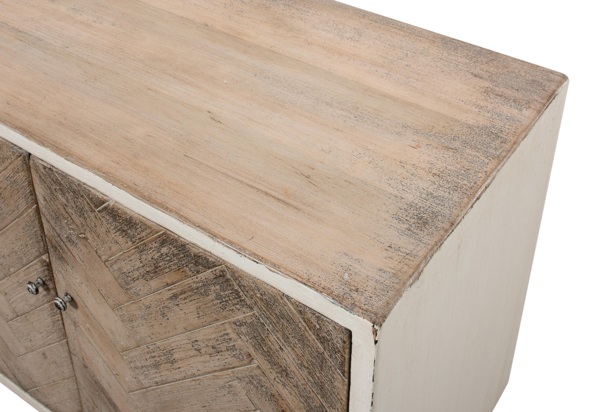 Sarreid Amalia Tv Stand  Antique White