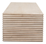 Sarreid Stacked Cocktail Table  Stone Grey